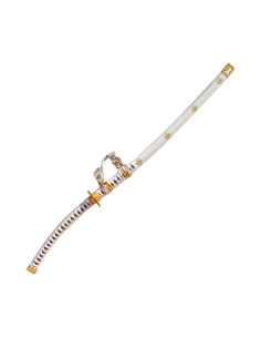 Tachi japonés decorativo - blanco (100 cm.)