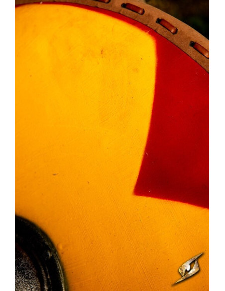 Gastir Viking Shield til LARP (gul-rød)