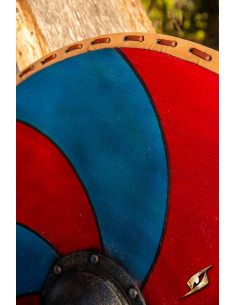 Gastir Viking Shield til LARP (blå-rød) 2