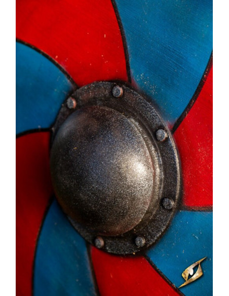Gastir Viking Shield til LARP (blå-rød)
