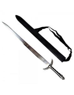 Wonder Woman Schwert mit Scheide, silberne Version (104 cm).