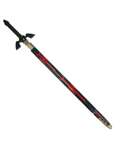 Link Sword, Legend Of Zelda, zwart-rode schede (100 cm.)