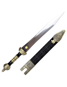 Ornamental dolk romerske legioner med skede (44 cm.)