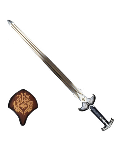 Espada decorativa de Bardo del Hobbit, plateada (98 cm.)