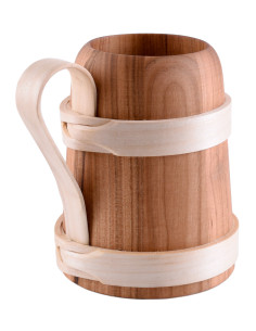 Middeleeuwse houten bierpul (0,5 l.) 2