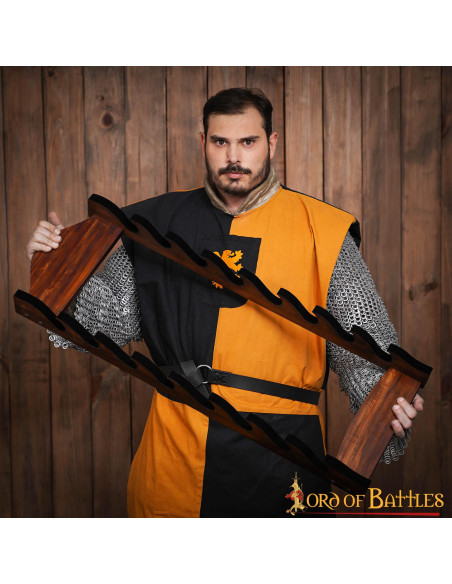 Soporte de pared para 8 espadas y... Soporte de pared para 8 espadas y...