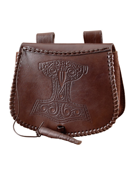 Viking tas Thor's hamer in bruin...