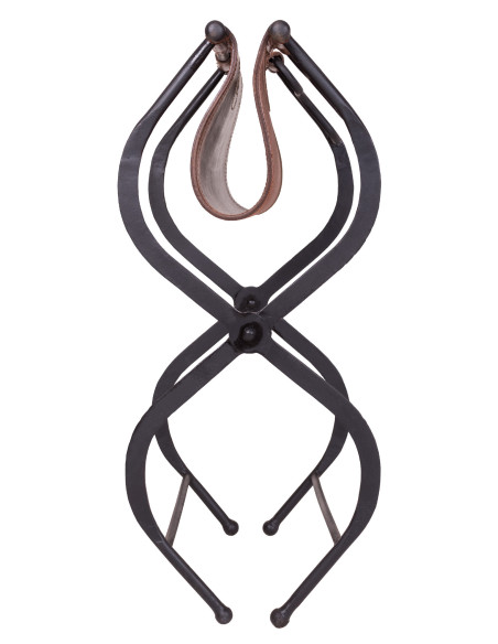 Taburete plegable romano y medieval...