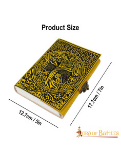 Celtic Tree of Life leren dagboek (17,7x12,7 cm.) 2