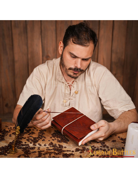 Keltisk drage-læderjournal (17,7x12,7...