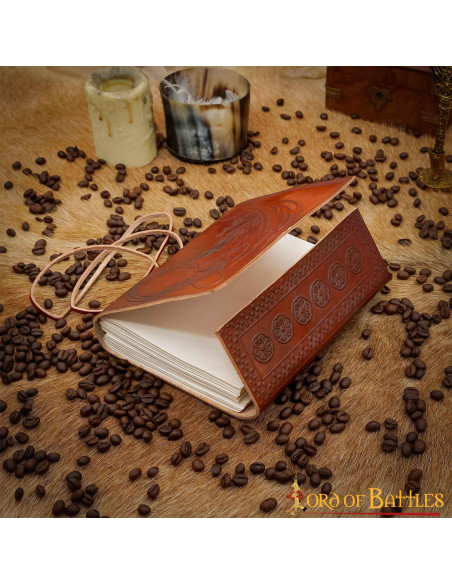 Keltisk drage-læderjournal (17,7x12,7...