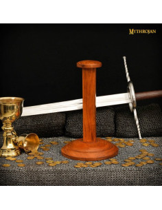 Houten helm display standaard (38 cm.) 2