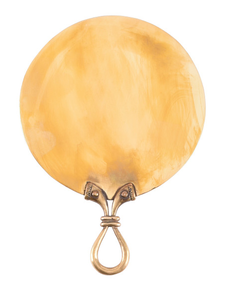 Keltisk spejl i messing (17,5x11,5 cm.)