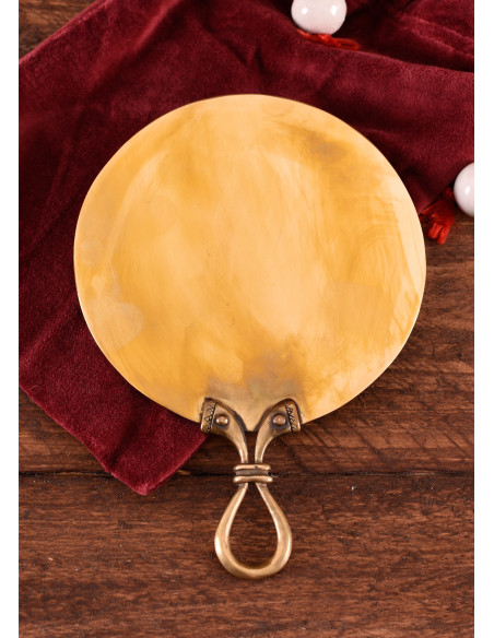 Espejo Celta en latón (17,5x11,5 cm.)