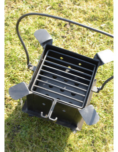 Middeleeuwse rotisserie en grill voor reenactors (25x25 cm.) 2