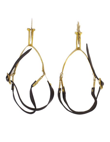 Espuelas Churburg en latón, pareja