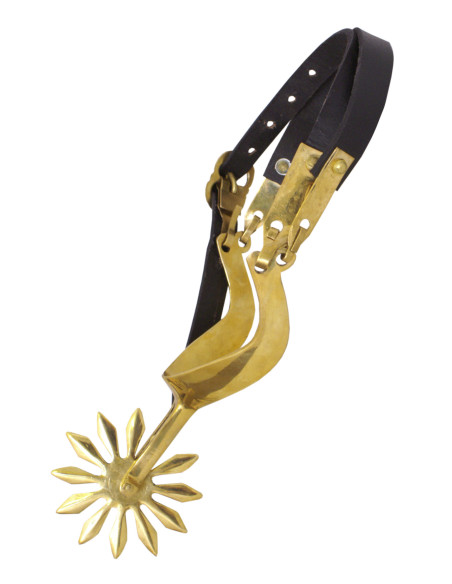 Espuelas Churburg en latón, pareja