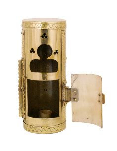 Linterna medieval en latón para velas 2
