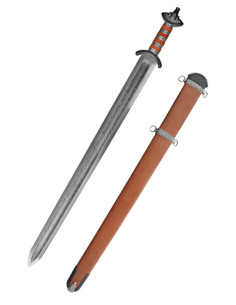 Saksisk sværd i Damaskus-stål, IX århundrede (86 cm.)