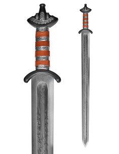 Espada Sajona en Acero Damasco, siglo IX (86 cm.) 2