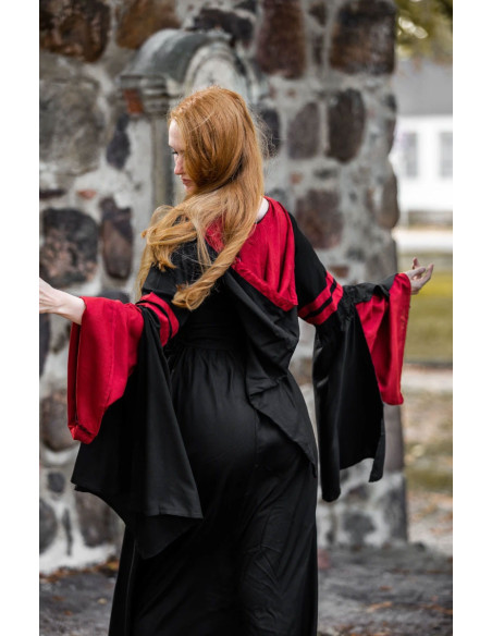 Vestido medieval Isolde, con capucha