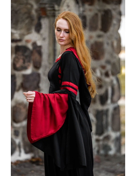 Vestido medieval Isolde, con capucha