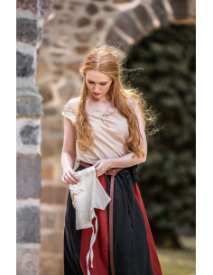 Middelalderbluse uden ærmer Adele, naturhvid 2