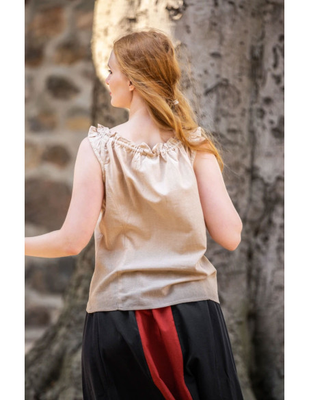 Middeleeuwse mouwloze blouse Adele,...