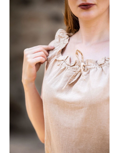 Middeleeuwse mouwloze blouse Adele,...