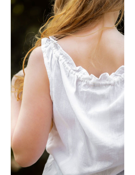 Middeleeuwse mouwloze blouse Adele,...