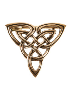 Keltische Triquetta fibula in brons (2,9 cm.)