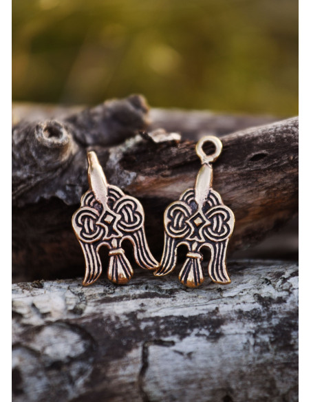 Viking Hugin og Munin kappebroche, i...