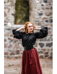 Middelalderbluse Morgan off the shoulders, sort