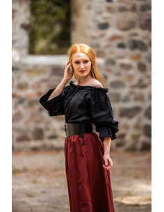 Middelalderbluse Morgan off the shoulders, sort 2