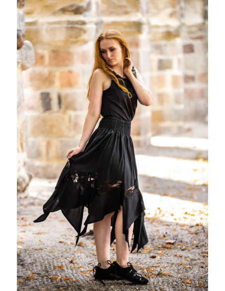 Heksenrok model Selena, zwart