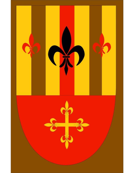 Middeleeuwse fleur-de-lys vaandel met...