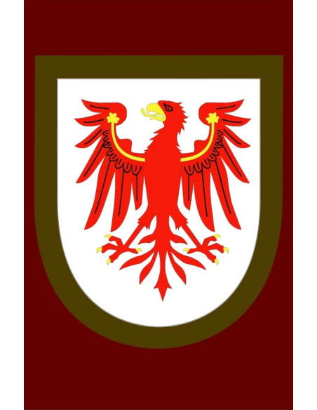Estandarte medieval águila roja