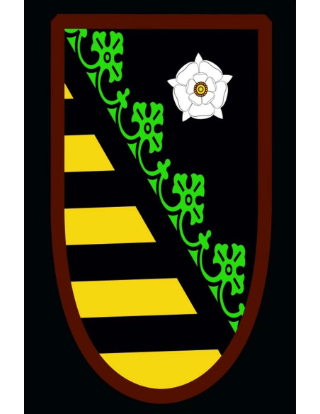 Estandarte medieval modelo Flor de Jara