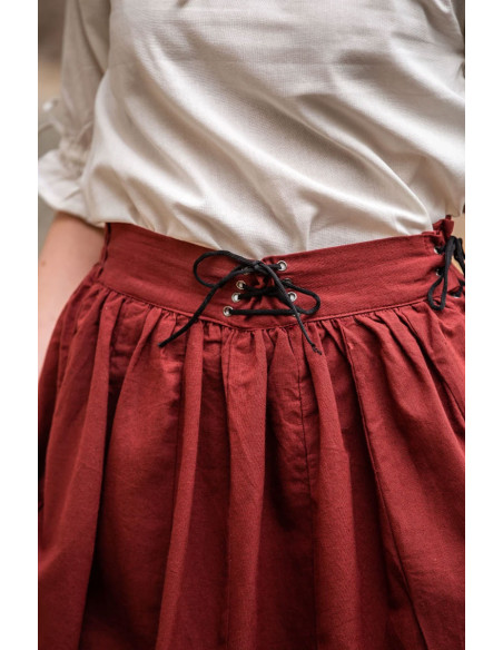 Falda medieval con bordados modelo...