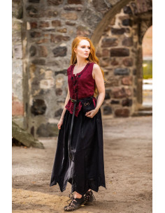 Middelaldervest kvindemodel Selma, rød 2