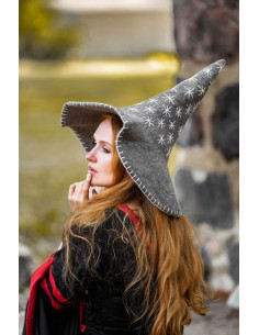 Sombrero de bruja modelo Star, color Gris