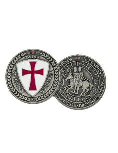 Moneda Caballeros Templarios, plata vieja