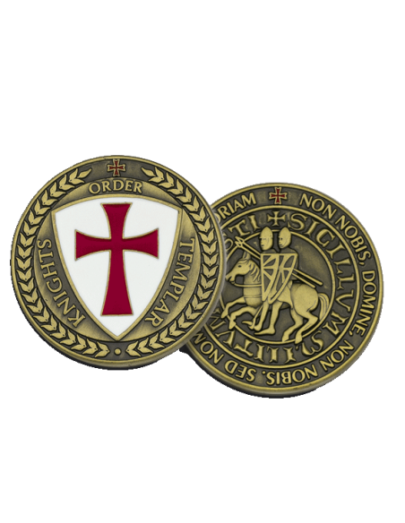 Moneda Caballeros Templarios, oro viejo