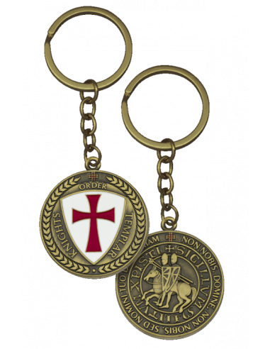 Knights Templar nøglering, gammel guld
