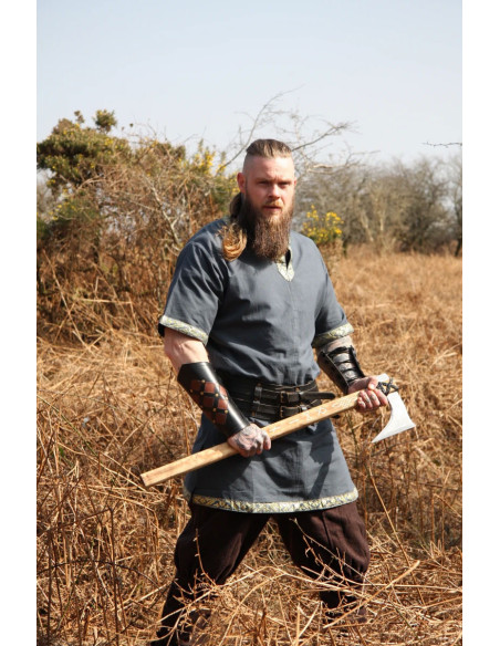 Blå romersk tunika med broderi