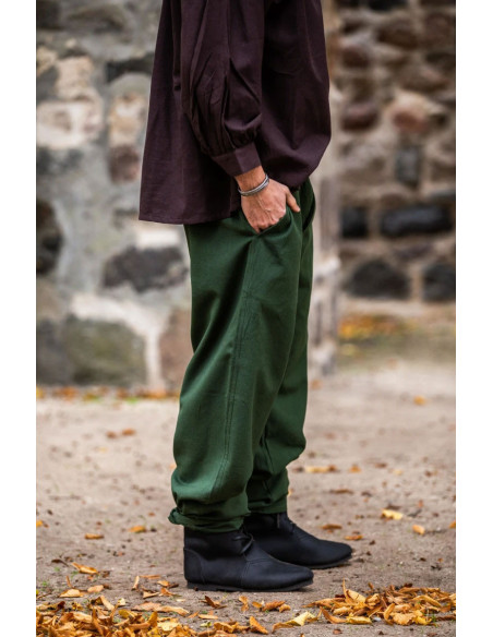 Pantalón medieval verde suave
