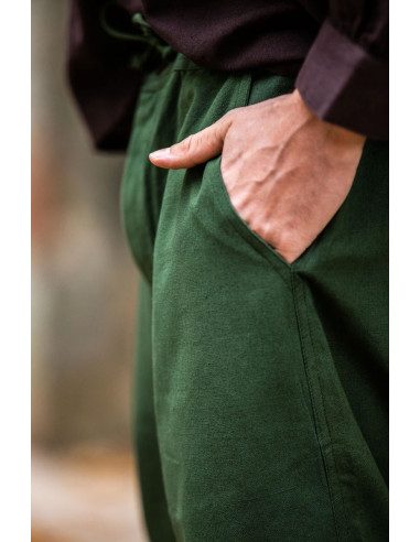 Pantalón medieval verde suave