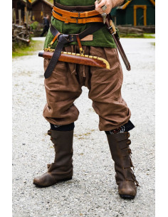 Wodan linnen Vikingbroek, bruin 2