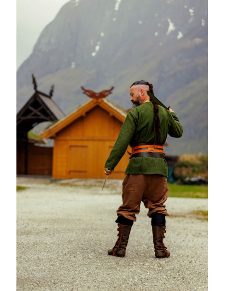 Wodan linnen Vikingbroek, bruin