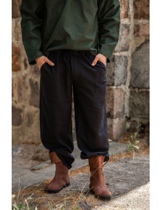 Dirk middeleeuwse broek, zwarte kleur